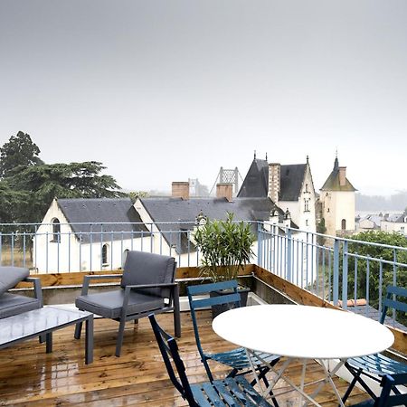 grand gîte terrasse vue Loire et château d'Ancenis Exterior foto